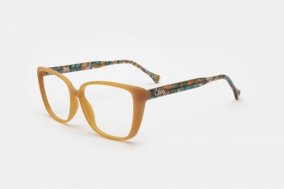 HARMONY 2 MARRON CAFÉ TRANSPARENTE MATE - TRAMA MARRON VERDE AMARILLO MATE