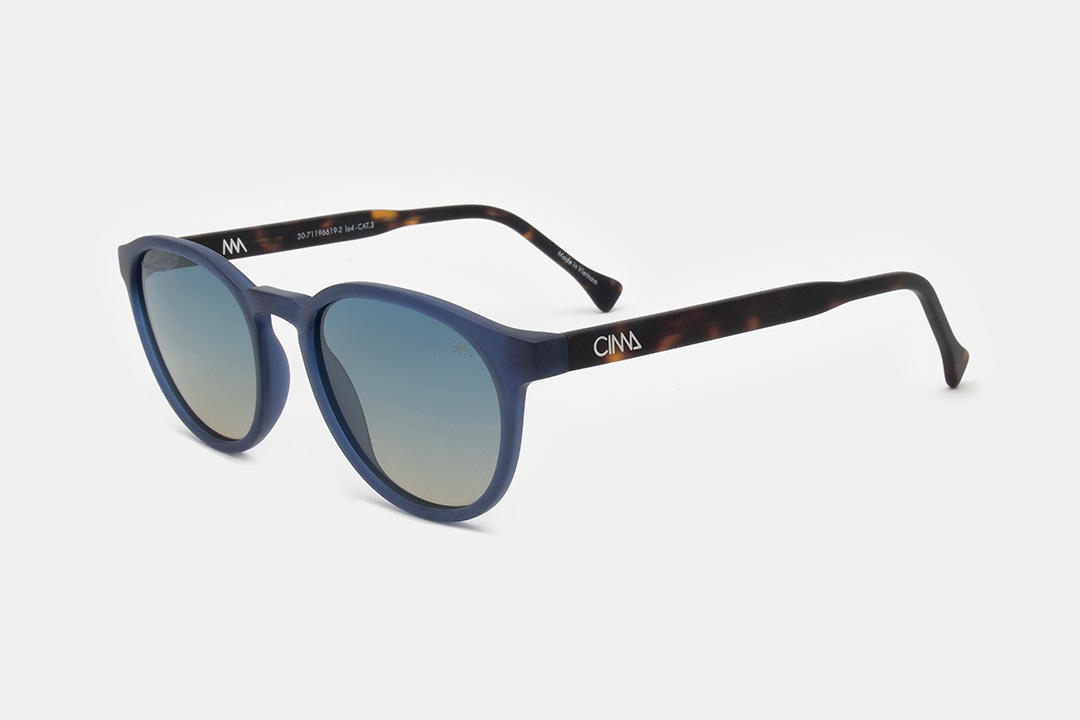 HARMONY 9 SUN AZUL OSCURO TRABSPARENTE MATE -  MARRON DEMI MATE / AZUL DEGRADE A MARRON PL