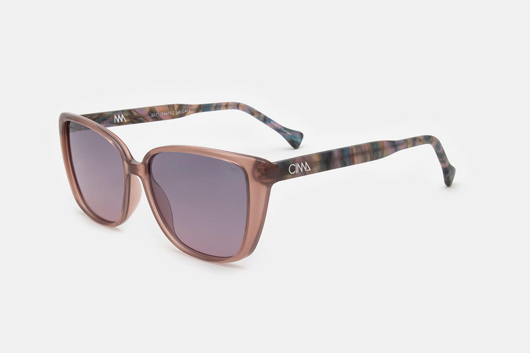 HARMONY 2 SUN AZUL TRANSP MATE - TRAMA MARRON ROSA VIOLETA MATE / GRIS DEGRADE A ROSA PL