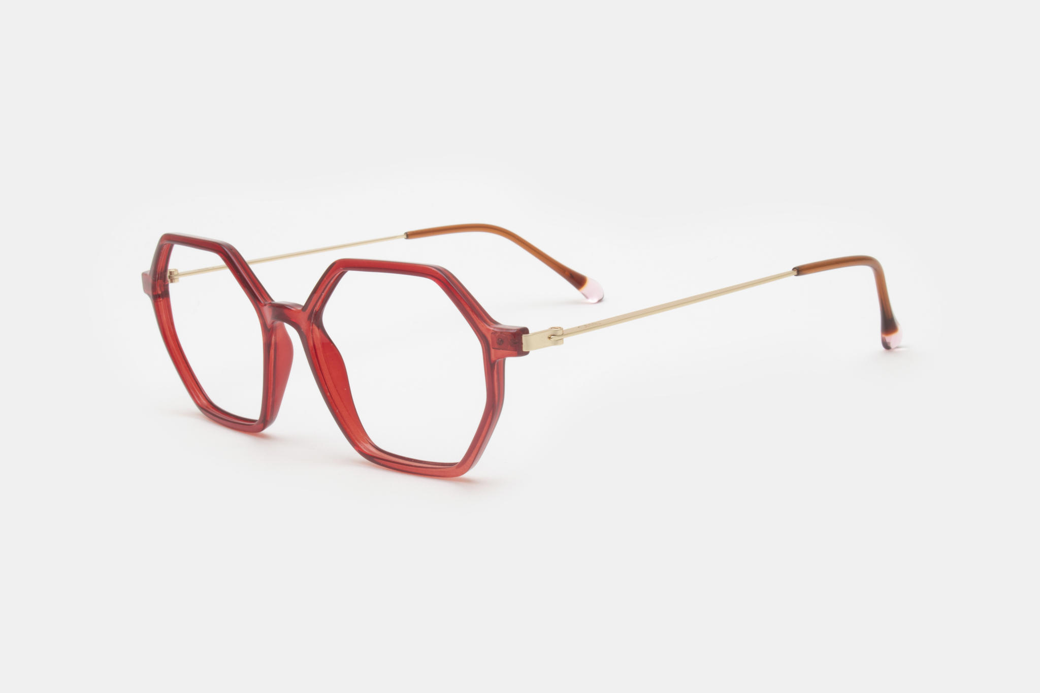 CURIOSITY 8 - BORDO OSCURO TRANS - DORADO MATE TERM MARRON TRANS
