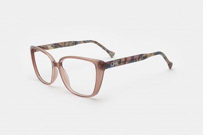 HARMONY 2 AZUL TRANSP MATE - TRAMA MARRON ROSA VIOLETA MATE