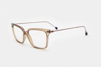 CURIOSITY 7 - MARRON CLARO TRANS BRILLO - ROSA MATE TERMI AZUL TRANS