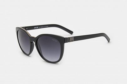 LOU - NEGRO BR BARRA DORADA - NEGRO BRILLO / GRIS DEGRADE 